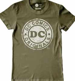 DC Comics - Logo Khaki Male T-Shirt