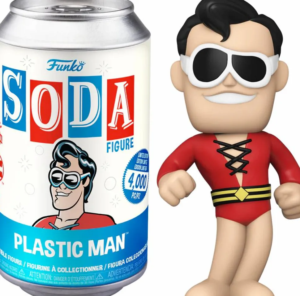 DC Comics - Plastic Man Vinyl SODA Figure in Collector Can (International Edition)