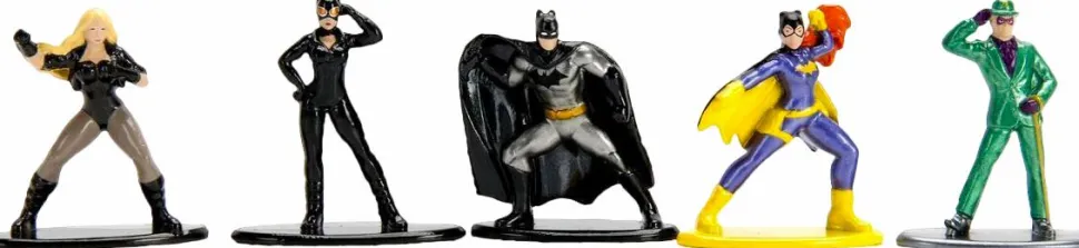 DC Comics - Series 3 Batman 2.5” Nano Metalfigs Die-Cast Figure 5-Pack (Version 1)