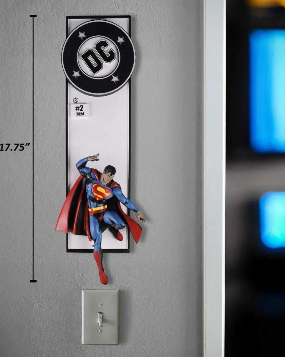DC Comics - Superman Comic Book Corner Box 17.75" Wall Art Statue
