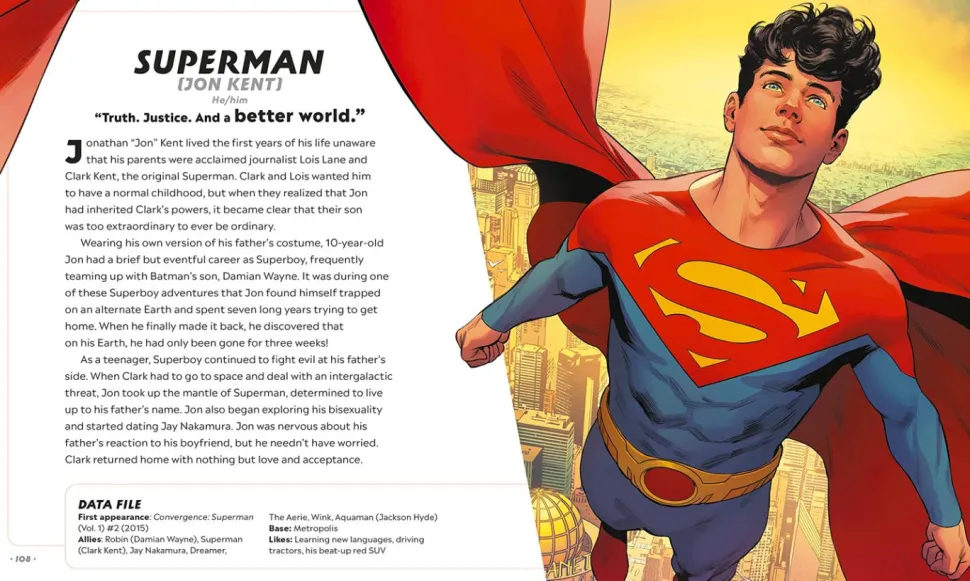 DC Comics - The DC Book of Pride: A Celebration of DC's LGBTQIA+ Characters Hardcover Book