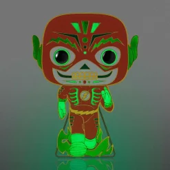 DC Comics - The Flash Day of Dead Glow-in-the-Dark 4" Enamel Pop! Pin