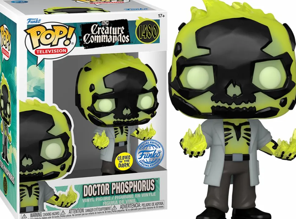 DC: Creature Commandos - Dr Phosphorous Glow-in-the-Dark Pop! Vinyl Figure (Popcultcha Exclusive)