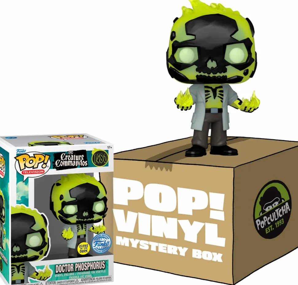 DC: Creature Commandos - Dr Phosphorous Mystery Box (Includes Dr Phosphorous & 3 Exclusive Pop! Vinyl Figures)