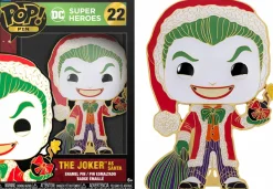 DC Super Heroes - The Joker as Santa Holiday 4” Pop! Enamel Pin