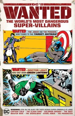 DC’s Wanted - The World’s Most Dangerous Super-Villains Hardcover Book