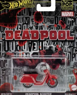 Deadpool - Deadpool Scooter Hot Wheels Premium Pop Culture Real Riders 1/64th Scale Die-Cast Vehicle Replica