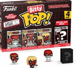 Deadpool - Deadpool (Sleepover), Deadpool (Larp), Deadpool (Heavy Metal) & Mystery Bitty Pop! Vinyl Figure 4-Pack