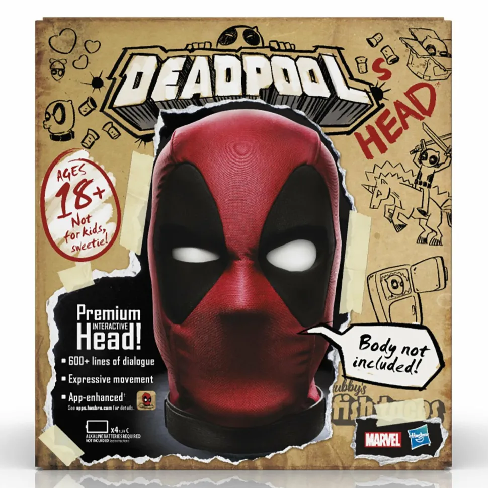 Deadpool - Deadpool’s Head Marvel Legends 1:1 Scale Life-Size Interactive Prop Replica