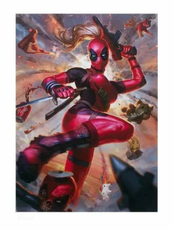 Deadpool - Lady Deadpool Premium Art Print by Alex Pascenko