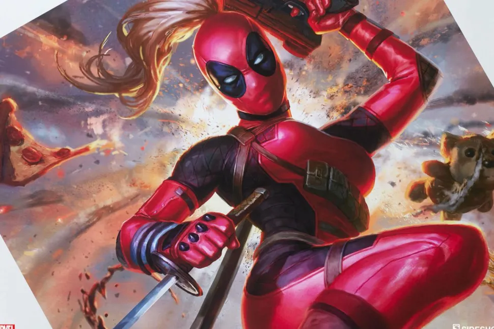 Deadpool - Lady Deadpool Premium Art Print by Alex Pascenko