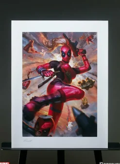 Deadpool - Lady Deadpool Premium Art Print by Alex Pascenko