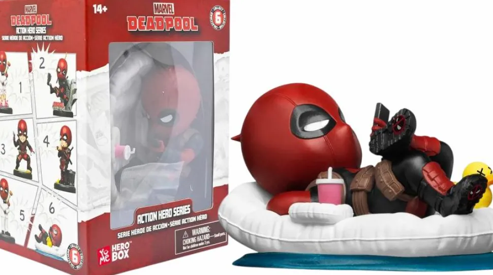 Deadpool - Lounging Deadpool Action Hero Series Hero Box 3" Vinyl Figure