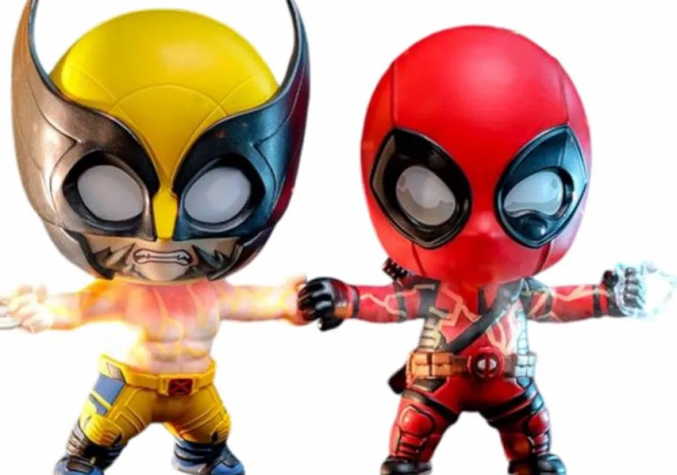 Deadpool & Wolverine (2024) - Deadpool & Wolverine (Power Disrupting Version) Cosbaby (S) Hot Toys Figure 2-Pack