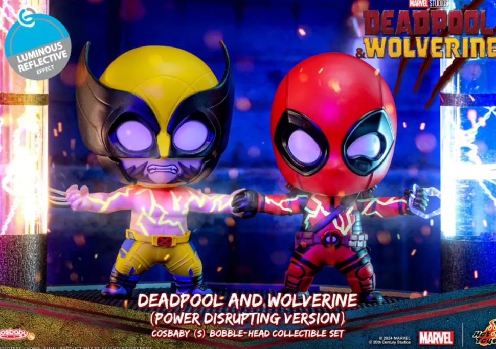Deadpool & Wolverine (2024) - Deadpool & Wolverine (Power Disrupting Version) Cosbaby (S) Hot Toys Figure 2-Pack