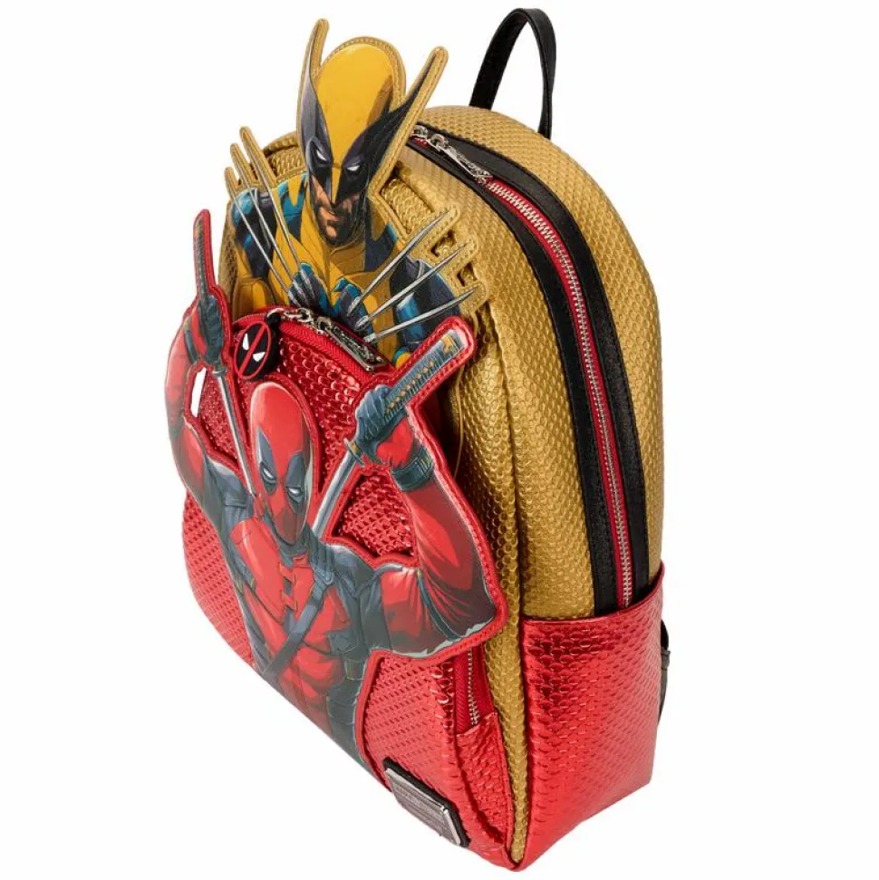 Deadpool & Wolverine (2024) - Deadpool & Wolverine 10" Faux Leather Mini Backpack