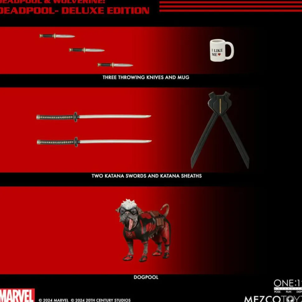 Deadpool & Wolverine (2024) - Deadpool One:12 Collective 1/12th Scale Action Figure