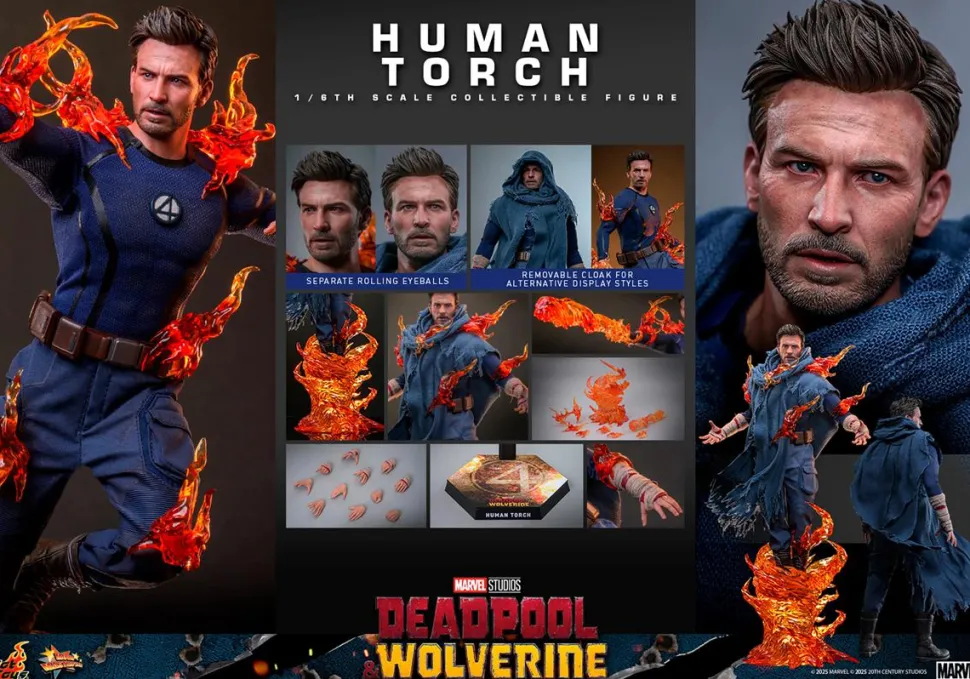 Deadpool & Wolverine (2024) - Human Torch 1/6th Scale Hot Toys Action Figure