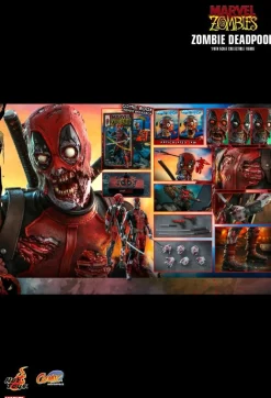 Deadpool - Zombie Deadpool & Armorized Deadpool Armorized Warrior Collection 1/6th Scale Hot Toys Action Figure Bundle (Set of 2)