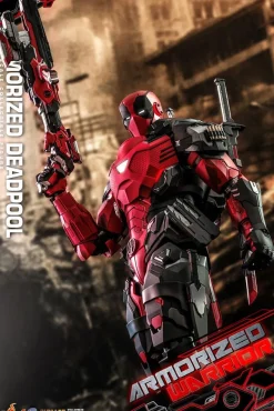 Deadpool - Zombie Deadpool & Armorized Deadpool Armorized Warrior Collection 1/6th Scale Hot Toys Action Figure Bundle (Set of 2)