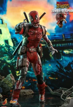 Deadpool - Zombie Deadpool & Armorized Deadpool Armorized Warrior Collection 1/6th Scale Hot Toys Action Figure Bundle (Set of 2)