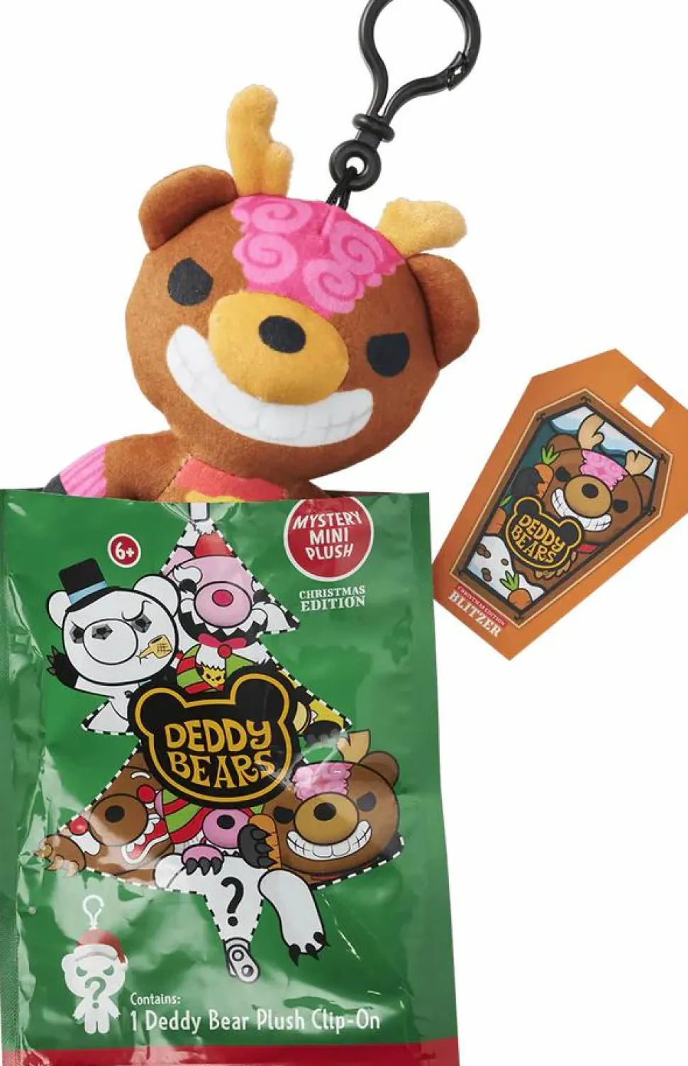 Deddy Bears - Christmas Edition Deddy Bears Mystery Mini Blind Bag Plush Clip-On (Single Unit)
