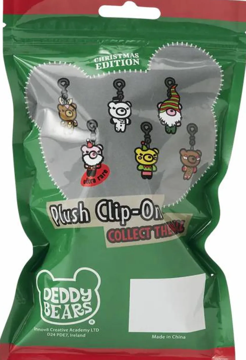 Deddy Bears - Christmas Edition Deddy Bears Mystery Mini Blind Bag Plush Clip-On (Single Unit)