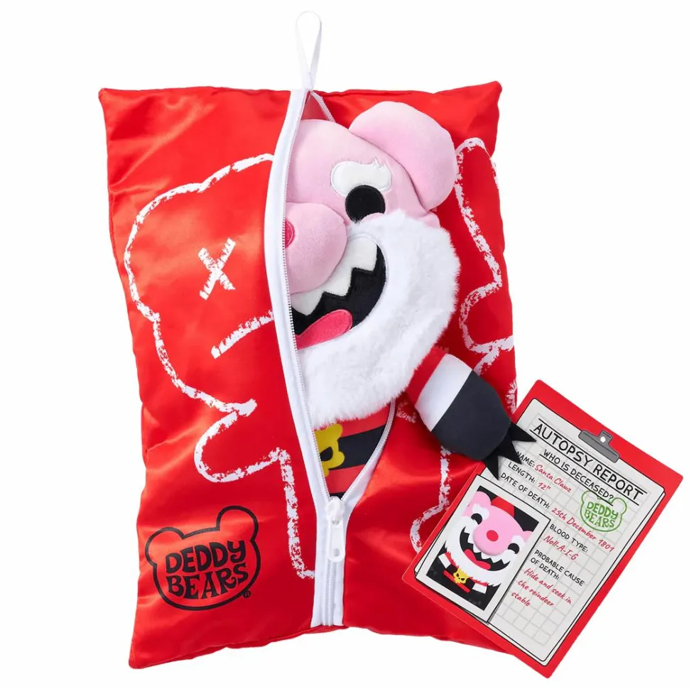 Deddy Bears - Santa Clawz in Body Bag Christmas Edition 12" Plush