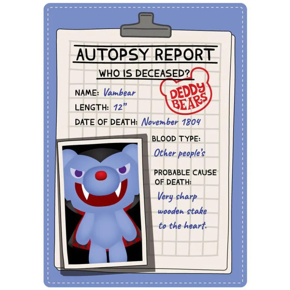 Deddy Bears - Vambear in Body Bag 12" Plush (Series 1)