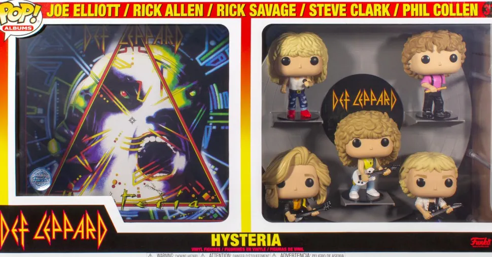 Def Leppard - Hysteria Deluxe Pop! Albums Vinyl Figure 5-Pack