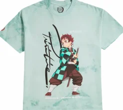 Demon Slayer - Demon Slayer x Primitive Tanjiro Kamado Washed Green T-Shirt