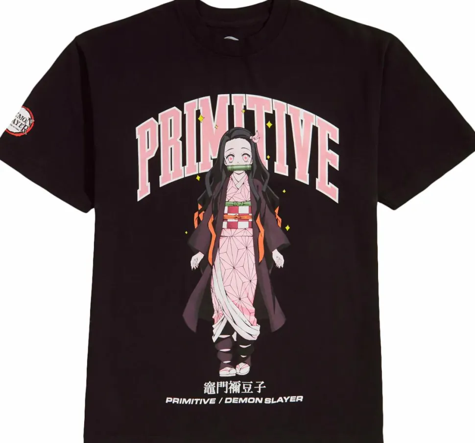 Demon Slayer - Demon Slayer x Primitive Nezuko Kamado Heavy Black T-Shirt
