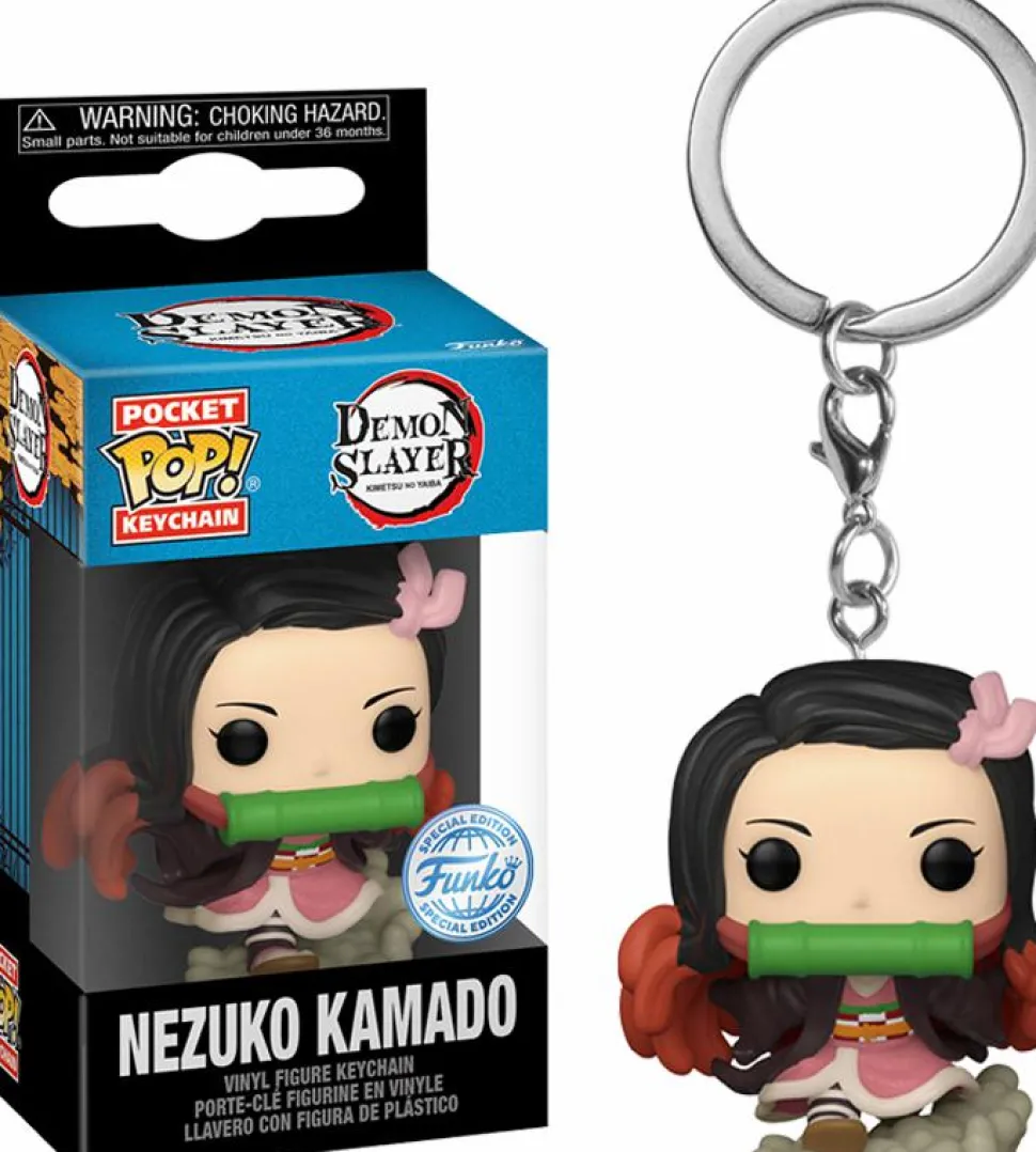 Demon Slayer - Nezuko Kamado Running Pocket Pop! Vinyl Keychain