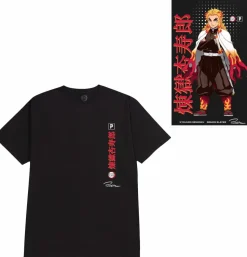 Demon Slayer - Primitive x Demon Slayer Kyojuro Black T-Shirt