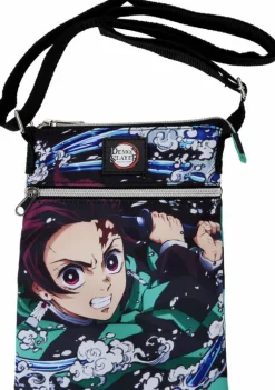 Demon Slayer - Tanjiro Kamado Checkerboard Passport Crossbody Bag