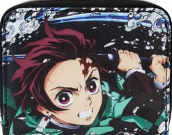Demon Slayer - Tanjiro Kamado 5" Faux Leather Zip-Around Wallet