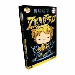 Demon Slayer - Zenitsu Pop! Tees Unisex Black T-Shirt