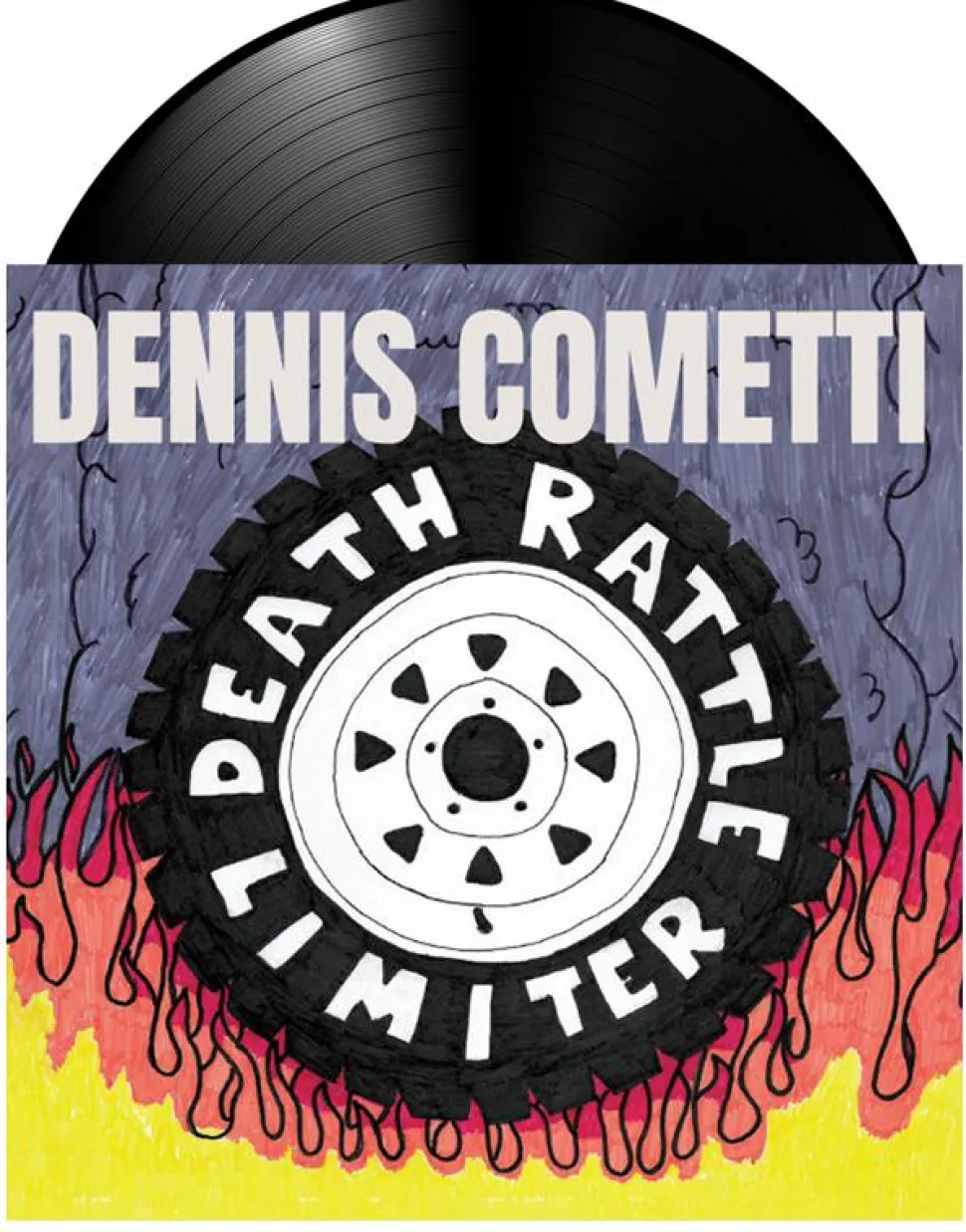 Dennis Cometti - Death Rattle/Limiter 7” Split Single Vinyl Record