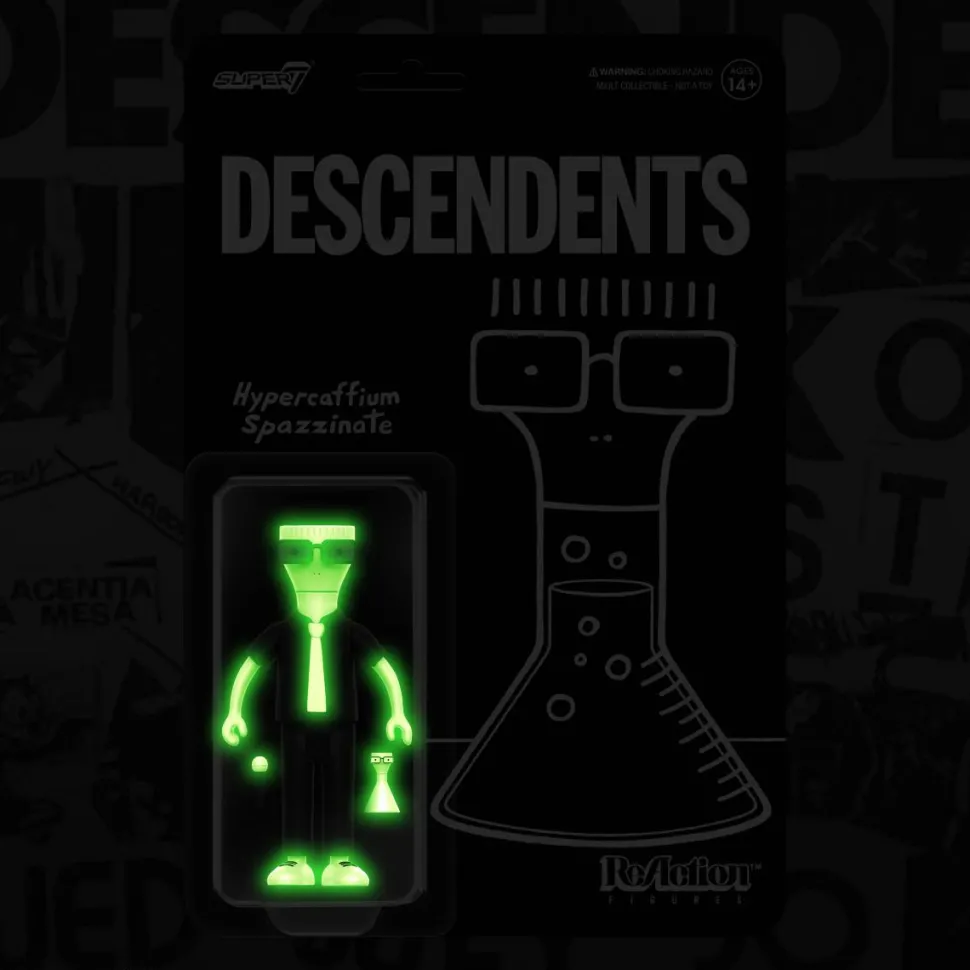 Descendents - Hypercaffium Spazzinate Milo Glow In The Dark ReAction 3.75" Action Figure