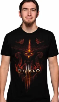 Diablo 3 - Burning Black Male T-Shirt (Regular)