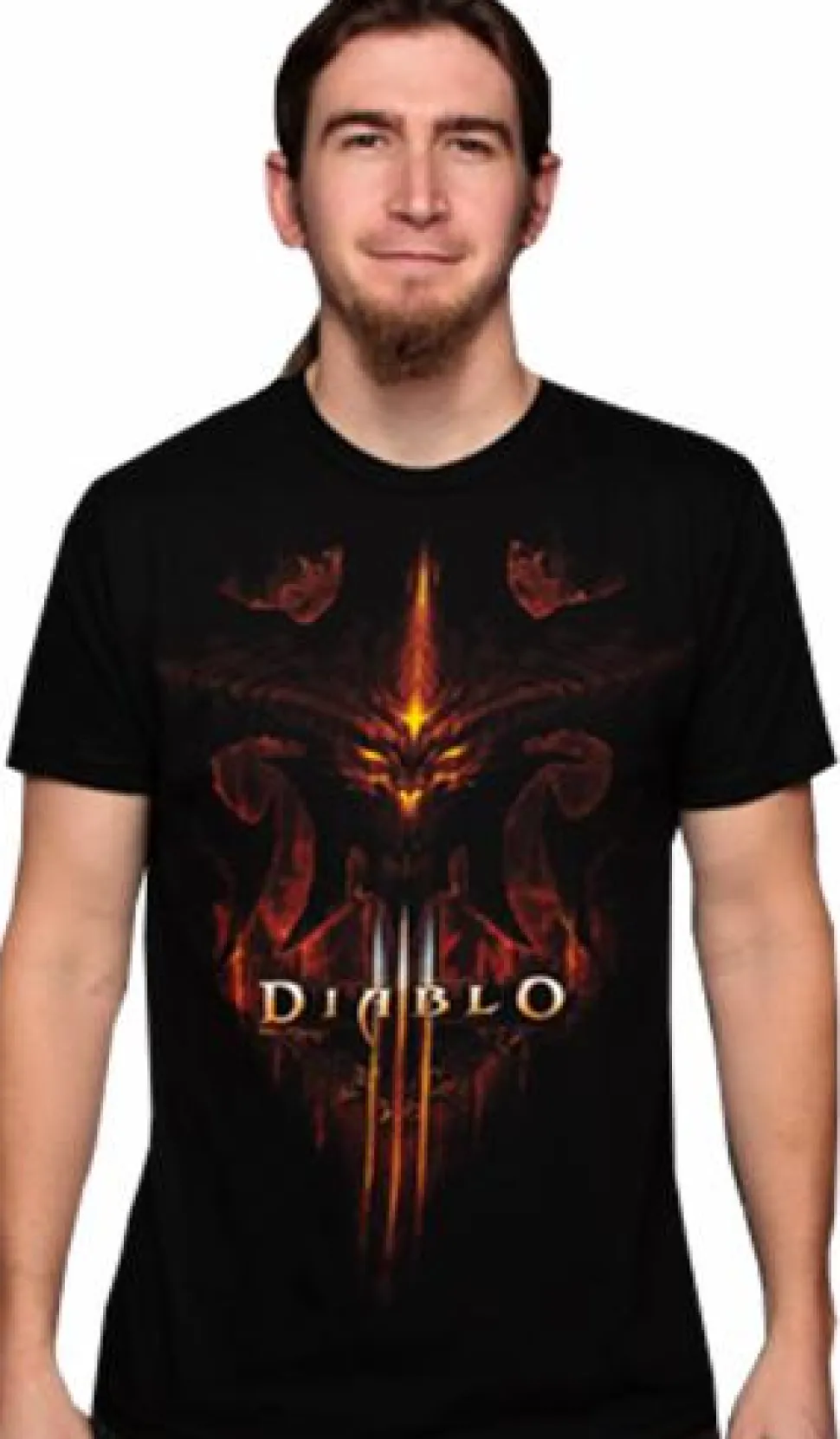 Diablo 3 - Burning Black Male T-Shirt (Regular)