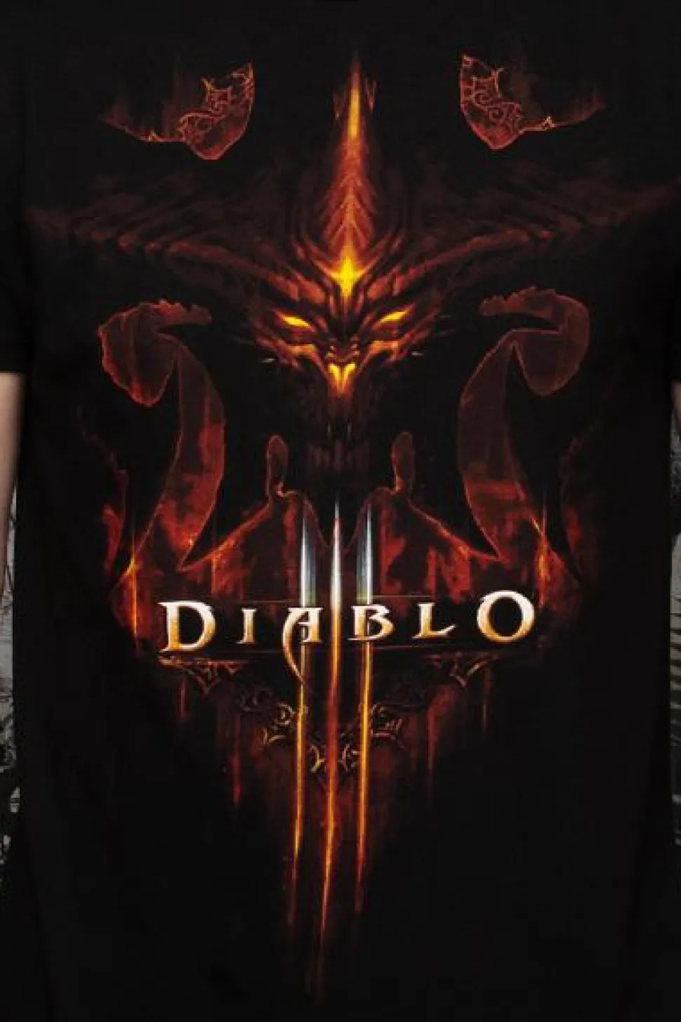 Diablo 3 - Burning Black Male T-Shirt (Regular)