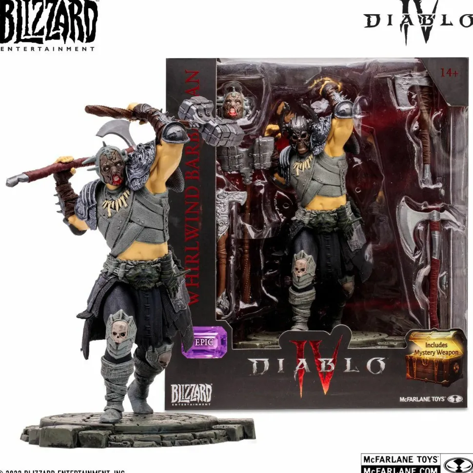 Diablo IV - Whirlwind Barbarian (Epic) 1/12th Scale Posed Figure