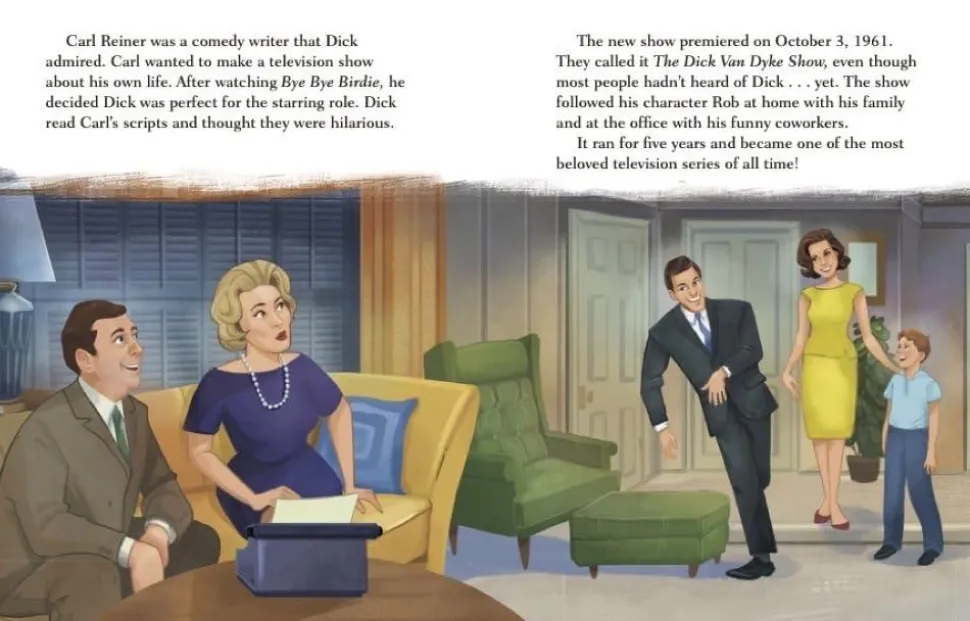 Dick Van Dyke - A Little Golden Book Biography Hardcover Book