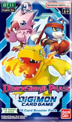 Digimon - Dimensional Phase Card Game Booster Pack (12 Cards)