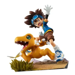 Digimon Adventure (1999) - Yagami Taichi & Agumon 20th Anniversary G.E.M. 4" PVC Statue
