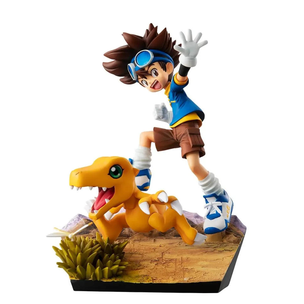 Digimon Adventure (1999) - Yagami Taichi & Agumon 20th Anniversary G.E.M. 4" PVC Statue