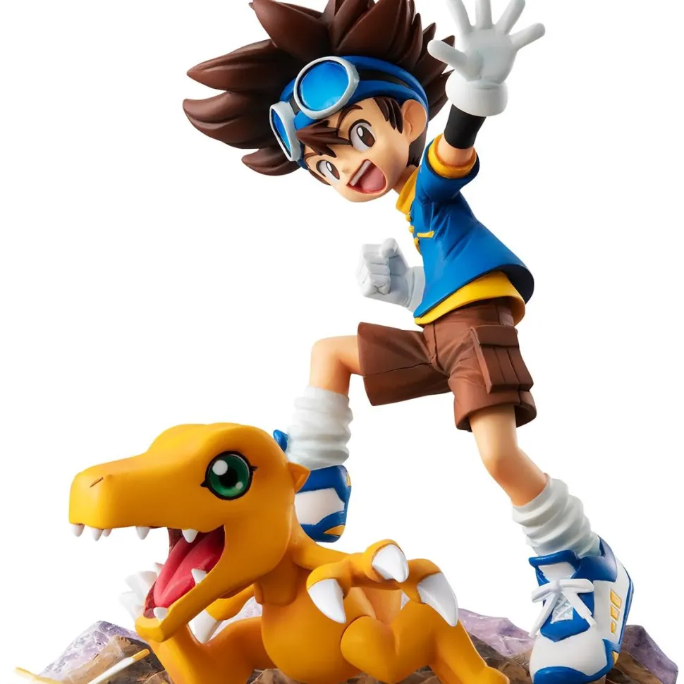 Digimon Adventure (1999) - Yagami Taichi & Agumon 20th Anniversary G.E.M. 4" PVC Statue
