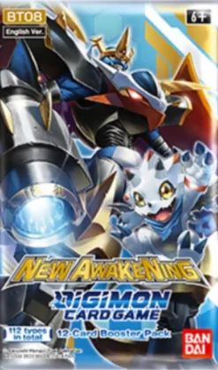 Digimon Card Game Series 08 New Awakening Booster Pack (12 Cards)