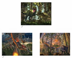 Dinosaurs - Curious, Eruption & Protection Fine Art Print Bundle by Vincent Hie (Set of 3)